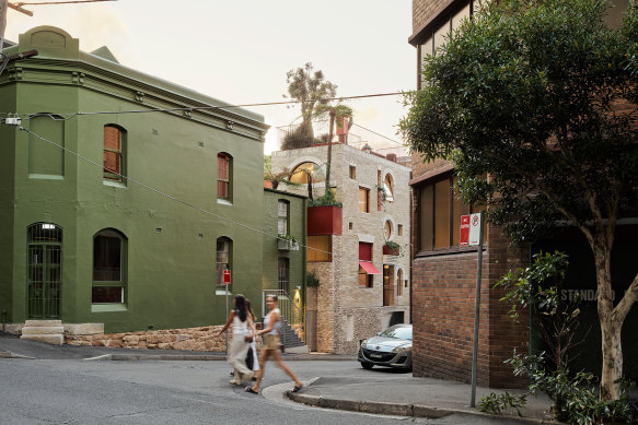 Architect Adam Haddow’s three-storey home in Surry Hills is on a 31-square-metre site.