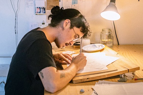Montreal-based Lee Lai at work.
