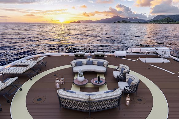 The boutique vessel has a notably high space-to-guest ratio.