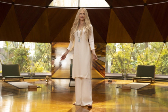 Nicole Kidman plays the enigmatic owner of a wellness retreat, where a group of troubled individuals gather, in <i>Nine Perfect Strangers</i>.