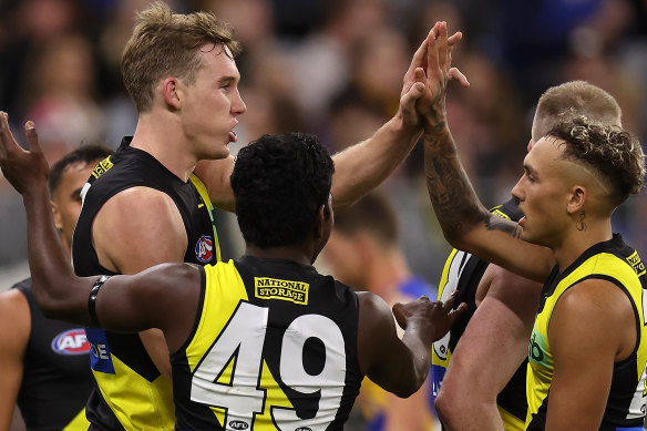 Tom Lynch starred in Richmond’s thumping win over West Coast.