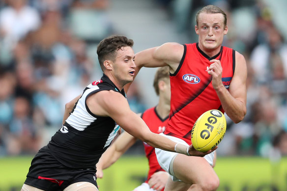 Orazio Fantasia has struggled for game time at Port Adelaide this season. Could a return to Essendon beckon?