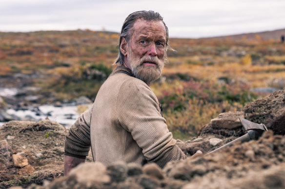 Jorma Tommila plays Aatami, a Finnish gold prospector who takes on the Nazis, in the over-the-top Sisu.