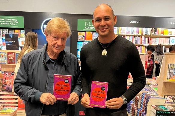 Mayo with co-author Kerry O’Brien.