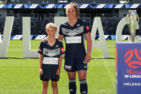Jenna McCormick has switched AFLW for Melbourne Victory in the W-League, with her eyes on a Matildas spot at the 2020 Olympics. 