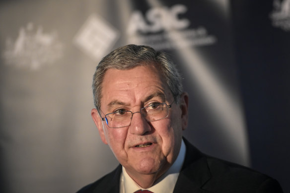 ASIC chair Joe Longo says the reasoning behind the funding for Rex was a matter for the government. 
