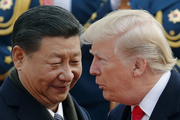 Chinese President Xi Jinping welcomed Donald Trump to China in November 2017.