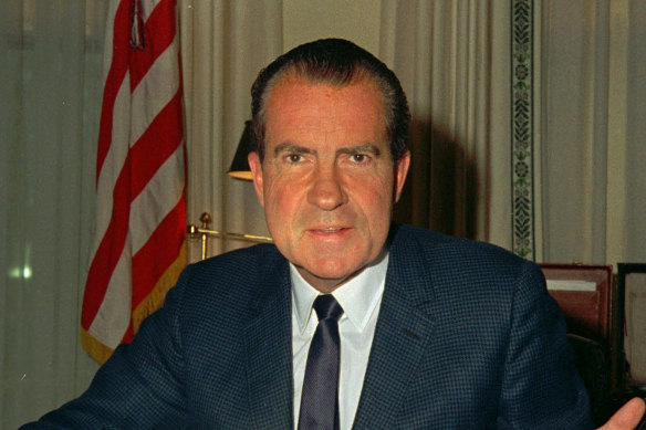 Historians have given Richard Nixon extremely low marks for integrity for his behaviour during the Watergate scandal.