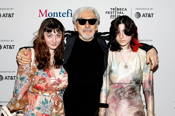 Chris Stein with his daughters Akira (left) and Valentina. Akira’s death in 2023 left Stein “wracked with guilt”.