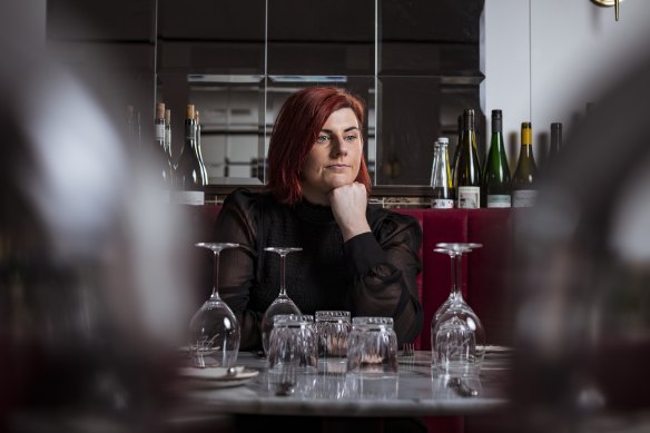 Ashleigh Dyer, co-owner of Hemingway’s Wine Bar in East Melbourne.