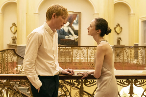 Domhnall Gleeson and Andrea Riseborough in Alice & Jack.