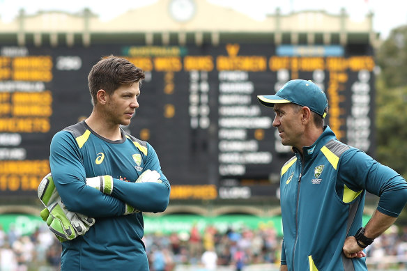 Tim Paine says the handling of Justin Langer’s departure as coach was “a disgrace.”