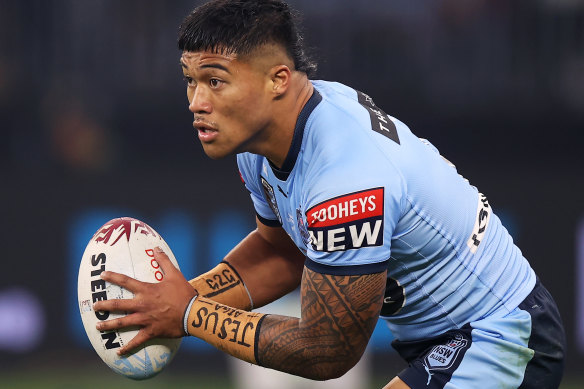 Brian To’o’s carries out of trouble have given NSW a distinct yardage advantage.