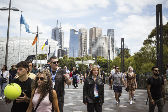 Fans flocked to Melbourne Park on Sunday for the opening day of the 2024 Australian Open.