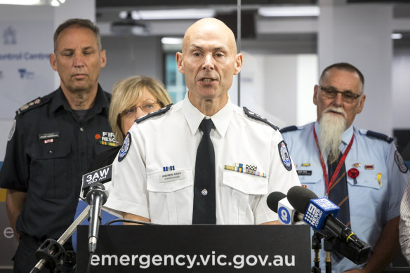 'Victorians in any part of the state cannot become complacent': Emergency Management Commissioner Andrew Crisp