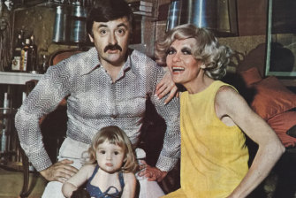 Barry Little with his wife Jeanne and their daughter Katie, at home in the early 1970s.
