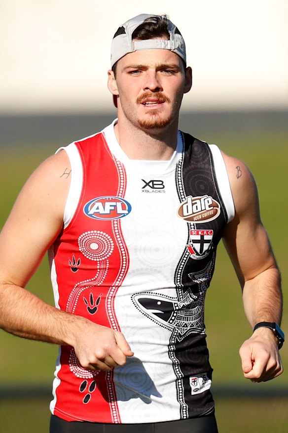 Progress: Dylan Roberton.