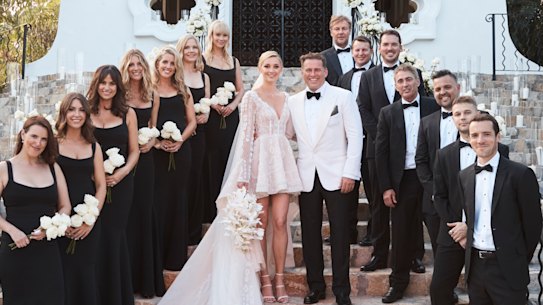 Karl Stefanovic, and Jasmine Yarbrough, were married today at the One & Only Palmilla resort in Cabo Mexico.
