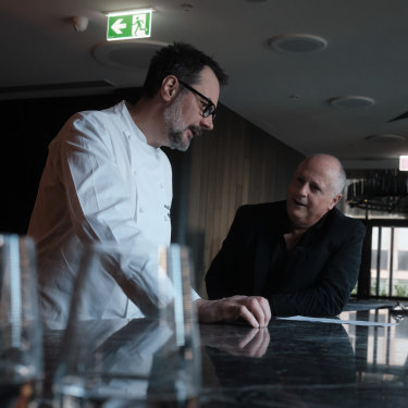  Martin Benn, left, and Chris Lucas: creating Society is a chance to launch a “destinational” restaurant. 