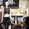Black Friday sales in November.