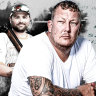 Wesley Turner (centre) says his life was turned upside down by an investment scheme run by Trent Bowden (left).