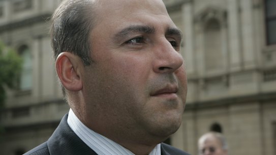 Tony Mokbel outside court in February 2006.