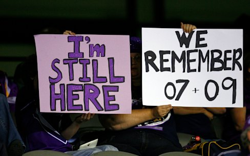 Storm fans voice their displeasure in 2010.