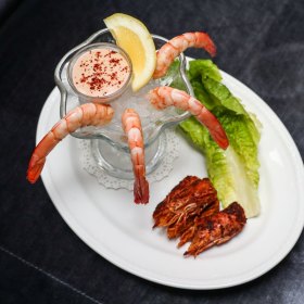 Prawn cocktail. 