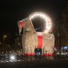 Sweden’s giant Christmas goat torched again in long-running local prank
