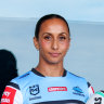 Sharks winger Cassie Staples.