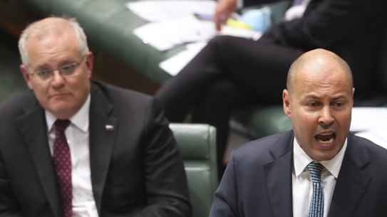 Prime Minister Scott Morrison and Treasurer Josh Frydenberg.