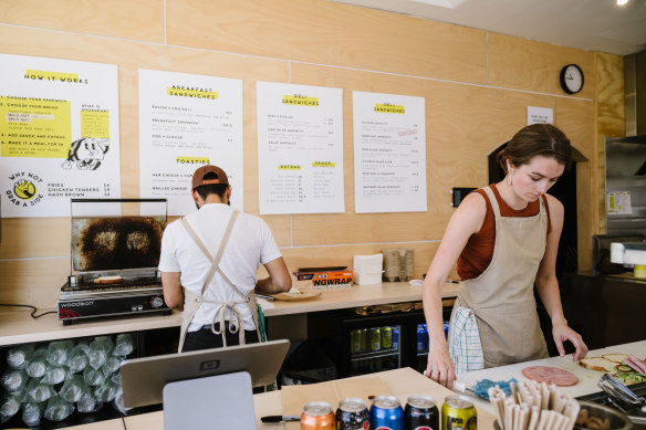 Sunny Side Sandwiches in Paddington.