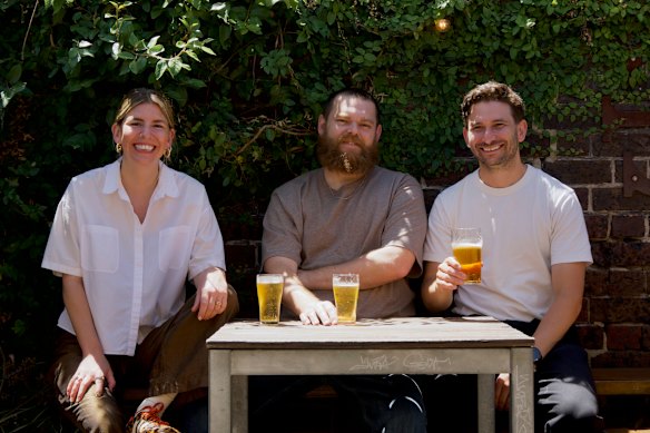 The Pinnacle’s new team (L-R): venue manager Jamie McDonnell, chef Scott Eddington, owner Michael Bascetta.