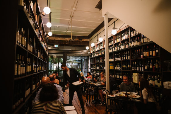 1889 Enoteca’s dining room has hardly changed since opening in 2008.