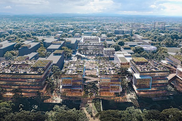 La Trobe University’s planned University City of the Future.