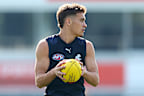 Cody Walker training with Carlton in April. 