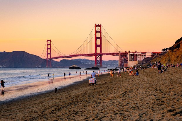 Baker Beach boasts one of the most incredible views of the symbol of San Francisco, the Golden Gate Bridge.