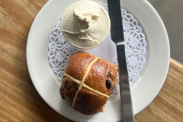 Monforte’s bun is ultra-light and fragrant with cinnamon, nutmeg and clove, plus whipped butter that's available to purchase.
