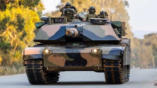 An Australian Army M1A1 Abrams tank.