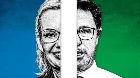 Coalition divide: Liberal leader Sussan Ley and Nationals leader David Littleproud