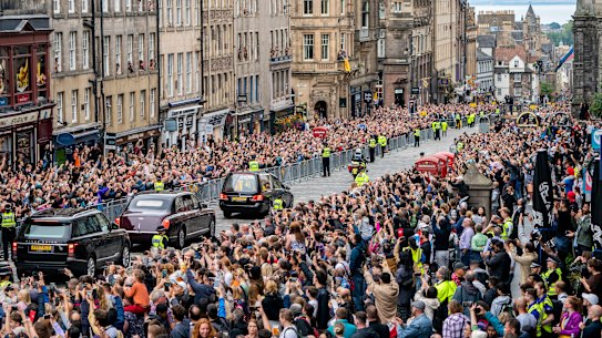 Edinburgh on Sunday offered a foretaste of what London can expect on a much larger scale in coming days.
