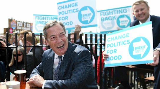 Nigel Farage's Brexit Party has surged in the polls.