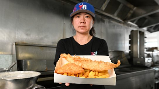 Vicky Qu, owner of Hampton Swordfish and Chippery, has been feeling the pinch of rising potato and fish costs.