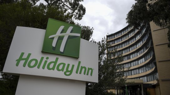 The Holiday Inn at Melbourne Airport on Monday.