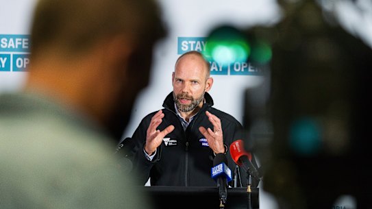 COVID reponse commander Jeroen Weimar.