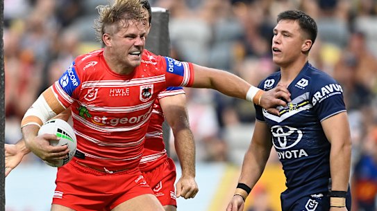 Jack de Belin has been in top form for the Dragons this year.