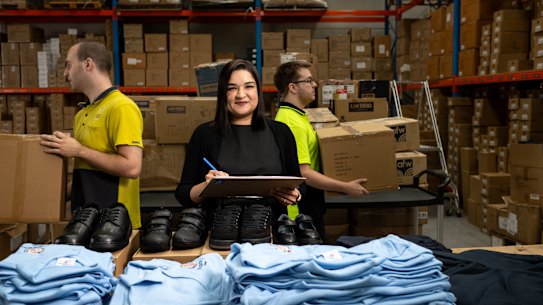State Schools’ Relief Acting CEO Anshika Spooner says the not-for-profit school uniform provider is experiencing record demand.