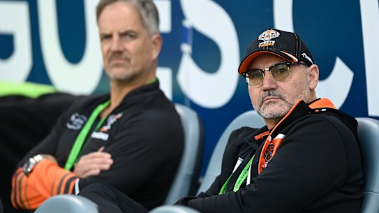 Tigers CEO Justin Pascoe and chairman Lee Hagipantelis.