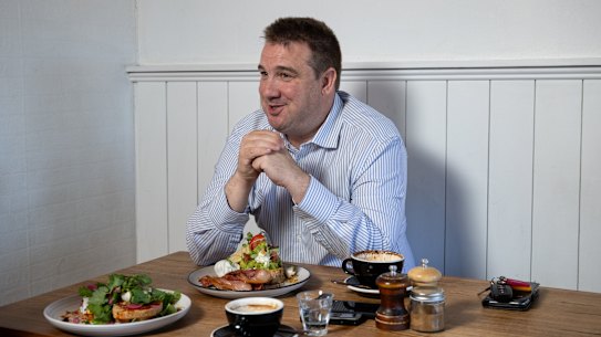 Matt Hill drops into Little Roseberry cafe three days a week.