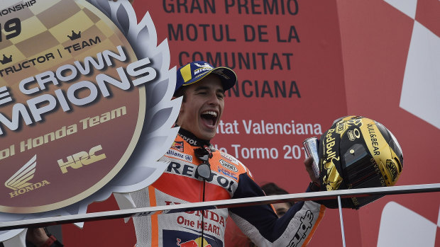 Marquez wins in Valencia, Australian Miller third